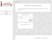 Tablet Screenshot of 1caretraining.com